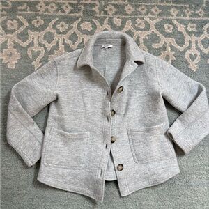 Madewell Merino Wool Gray Jacket